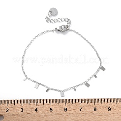 Браслеты-цепочки из нержавеющей стали 304 для женщин&nbsp;BJEW-A036-21P