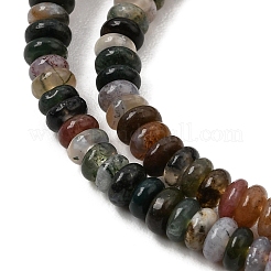 Cuentas de ágata natural india hebras&nbsp;G-N0173-04-2x4mm