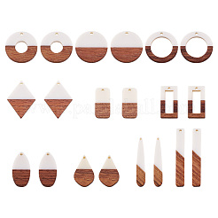 Подвески из смолы и дерева&nbsp;RESI-TA0001-11