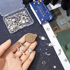 Кабошоны из цинкового сплава на космическую тему FIND-SC0011-74C