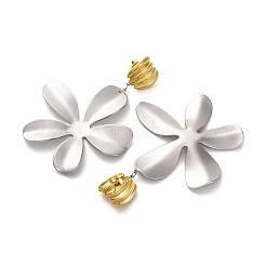 Серьги-гвоздики из нержавеющей стали 304 EJEW-K296-02GP-04