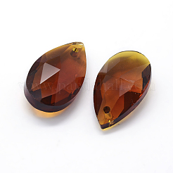 Facettierten Glas-Anhänger&nbsp;GLAA-F069-L-A09