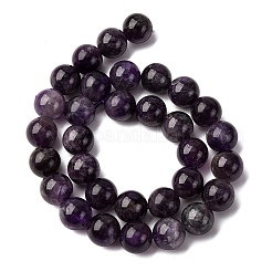 Natürlichen Amethyst Perlen Stränge&nbsp;G-E481-03-12mm
