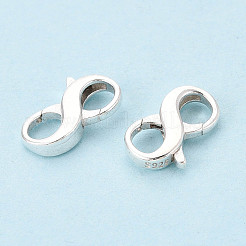 925 doppelt öffnender Karabinerverschluss aus Sterlingsilber&nbsp;STER-T008-73S-01