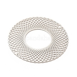 Placage en laiton en filigrane de gros pendentifs&nbsp;KKC-K001-13P