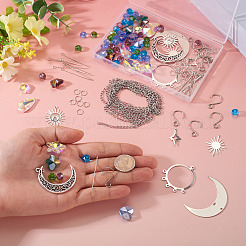 Kits de fabrication d'attrape-soleil étoile lune à faire soi-même&nbsp;DIY-TA0013-80