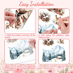 3 лист 3 стиля ПВХ водонепроницаемые декоративные наклейки&nbsp;DIY-WH0404-335