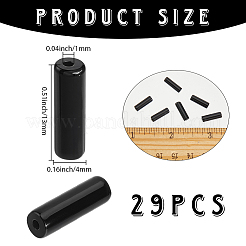 1 нить бусин из натурального черного оникса&nbsp;G-PA0001-30