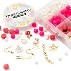 Комплект ювелирных изделий своими руками для изготовления наборов на день святого валентина DIY-LS0001-83