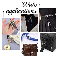 8 шт. 4-цветные застежки-пружинки из сплава FIND-PH0002-45