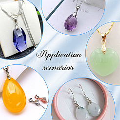 8 шт. 4 цвета 925 серебряных держателя для ледоруба STER-PH0001-95