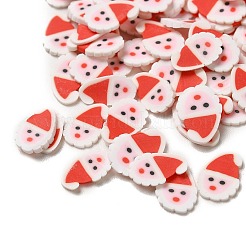 Perles en pâte polymère faites à la main sur le thème de Noël&nbsp;CLAY-P002-02F