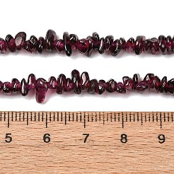 Гранат природный бисер нитей G-K402-B01-01