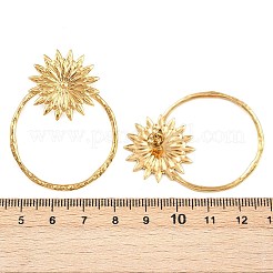 Серьги-гвоздики в форме цветка из нержавеющей стали 304 EJEW-I320-16G