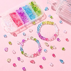 200шт. 20 набора прозрачных акриловых бусин&nbsp;TACR-YW0002-38