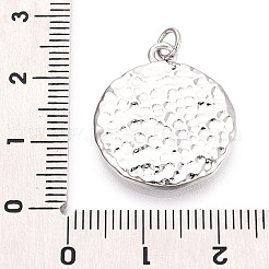 Латунные плоские круглые и лицевые подвески&nbsp;KK-T080-07P