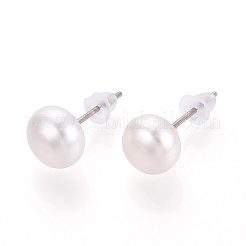 Natürliche Perle Ohrstecker&nbsp;PEAR-N020-11A