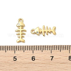 Подвески в виде рыбьей кости из латуни с микропаве из кубического циркония&nbsp;XGR0163G-109G