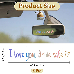 Selbstklebende Autoaufkleber aus PVC&nbsp;STIC-WH20004-01A-03