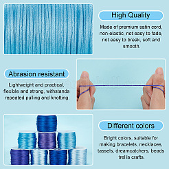 8 рулон нейлонового атласного шнура с плетением «ратейл» 8 стилей NWIR-BC0002-06B