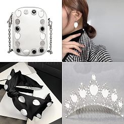 52 шт. 6 стиля акриловые пришивные стразы OACR-FG0001-16