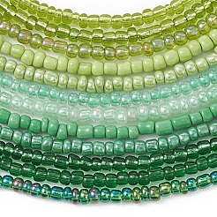 Женские колье-чокеры из стеклянного бисера с градиентным цветом&nbsp;NJEW-JN05875