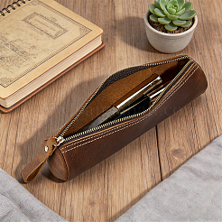 Étui à stylos en cuir&nbsp;AJEW-WH0410-227C