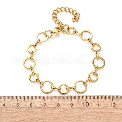 Bracelets à maillons ronds en acier inoxydable 304 pour femmes&nbsp;BJEW-F536-01G