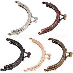 5 Stück 5 Farben Eisen-Geldbörsengriffrahmen&nbsp;PURS-CN0001-07
