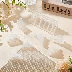 60 шт. 6 стиля треугольные пластиковые мебельные уголки AJEW-BC0007-84B