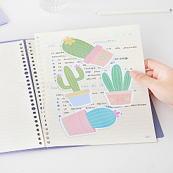 1 набор бумажных стикеров с изображением кактуса&nbsp;AJEW-LP0004-12
