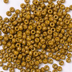 MIYUKIラウンドロカイユビーズ  日本製シードビーズ  8/0  （rr4460)デュラコート染め不透明トースト  3mm  穴：1mm  約19000~20500個/ポンド&nbsp;SEED-G008-RR4460