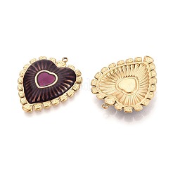 Подвески из нержавеющей стали 304 и эмали&nbsp;X-STAS-T068-103B-G