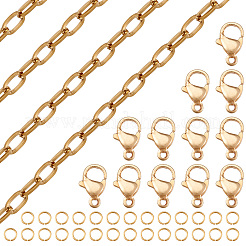 DIY-Kits zur Herstellung von Halsketten/Armbändern aus Edelstahl 304&nbsp;DIY-TA0010-98