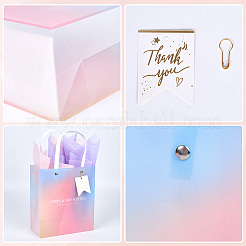 2 шт. подарочные пакеты из градиентной цветной бумаги&nbsp;ABAG-SP0001-28