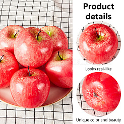 10шт пенопластовая имитация яблока модель AJEW-PH0011-63