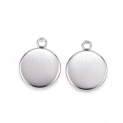 Подвеска-кабошон из нержавеющей стали 304 STAS-G127-13-10mm-P