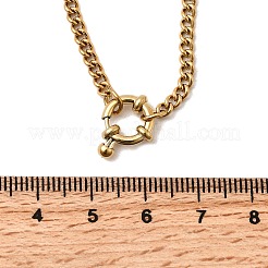 Женские витые цепочки из нержавеющей стали 304 с застежками-пружинными кольцами NJEW-Z091-08G