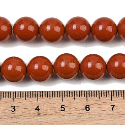 Grade A d'un jaspe rouge naturel brins de perles&nbsp;G-P075-36-10mm