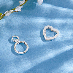 2 pz 2 stili 925 anelli a molla in argento sterling&nbsp;STER-ME0001-59