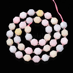 Hilos de abalorios de jade blanco natural&nbsp;G-T132-050B