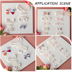 4 набор 4-х видов пластиковых глиняных прессованных форм AJEW-SC0004-09C