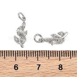 Messing micro pave klar zirkonia charme&nbsp;XGRQ4N636-718P