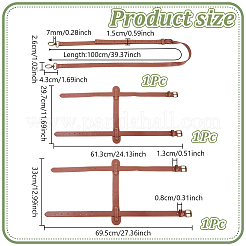 2шт 2 стиля ремешок для одеяла из искусственной кожи&nbsp;AJEW-NB0007-82