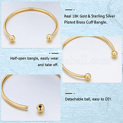 Изготовление браслета-манжеты из латуни 6 цветов 2шт.&nbsp;KK-BBC0022-73