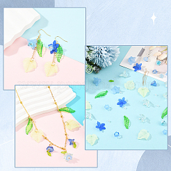DIYジュエリー作成キット  真鍮ボールピンを含む  アクリルビーズとビーズ  ミックスカラー  35x0.6mm  30pc&nbsp;DIY-SZ0011-01