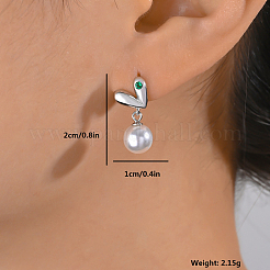 Изысканные винтажные серьги с жемчужной подвеской 925 серебряный подарок на вечеринку OQ4843-2