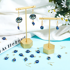 Набор для самостоятельного изготовления синих сережек от сглаза&nbsp;DIY-AR0002-85