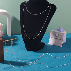 1 м 925 цепочки-сателлиты из стерлингового серебра&nbsp;STER-TA0001-21