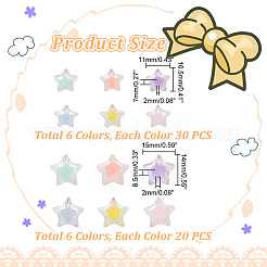 12 стиль прозрачных акриловых бусин TACR-AR0001-26